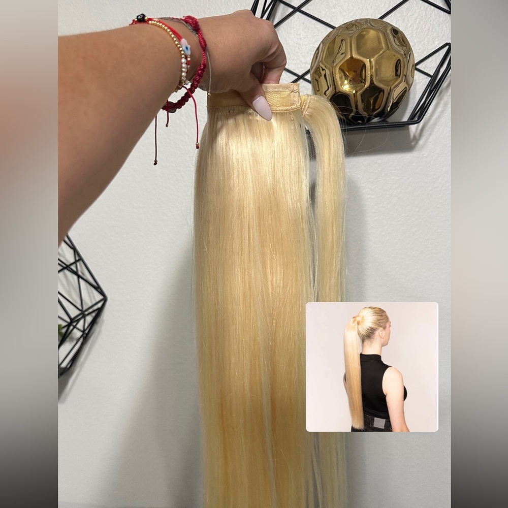 Blonde ponytail